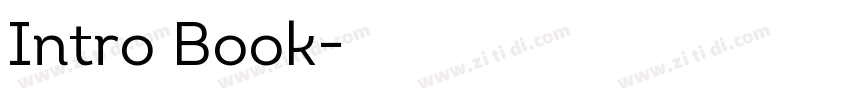 Intro Book字体转换